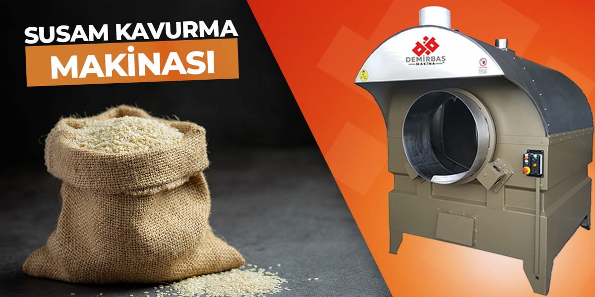 susam kavurma makinesi